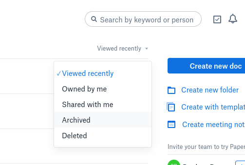 Can I recover a deleted Paper doc? - Dropbox Community