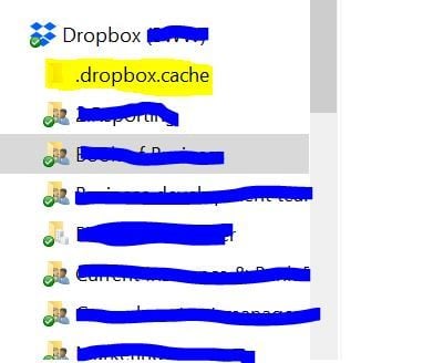 How to hide my dropbox cache from view? - Dropbox Community
